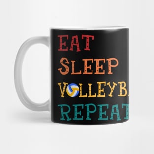 Eat Sleep Volleyball Repeat Volleyball Lovers Mug